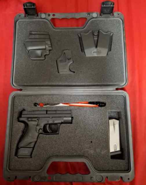 Springfield XD9 9mm with Crimson Trace Laser and c