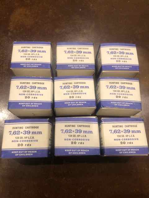 7.62x39 8M3 124 Grain Hollow Point Ammunition 