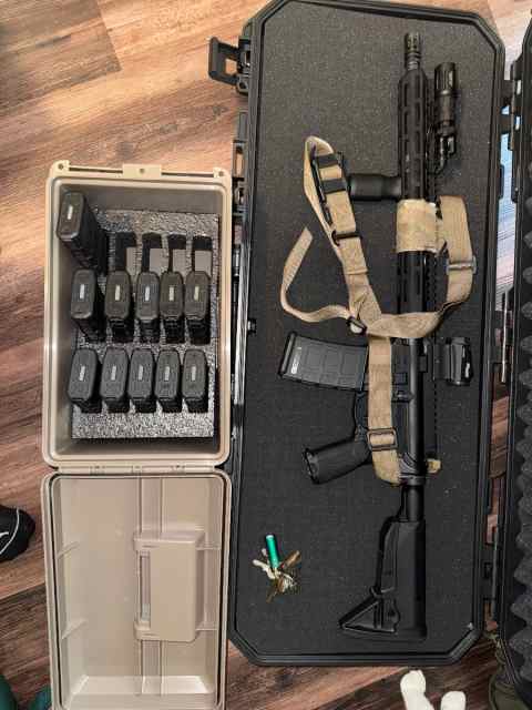 BCM recce 16 with loaded mags.
