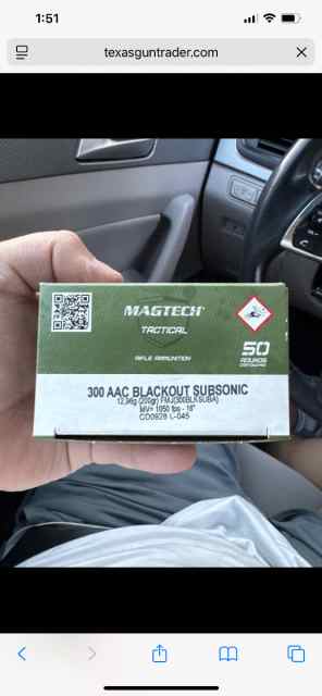 Magtech Subsonic 300blk ammo