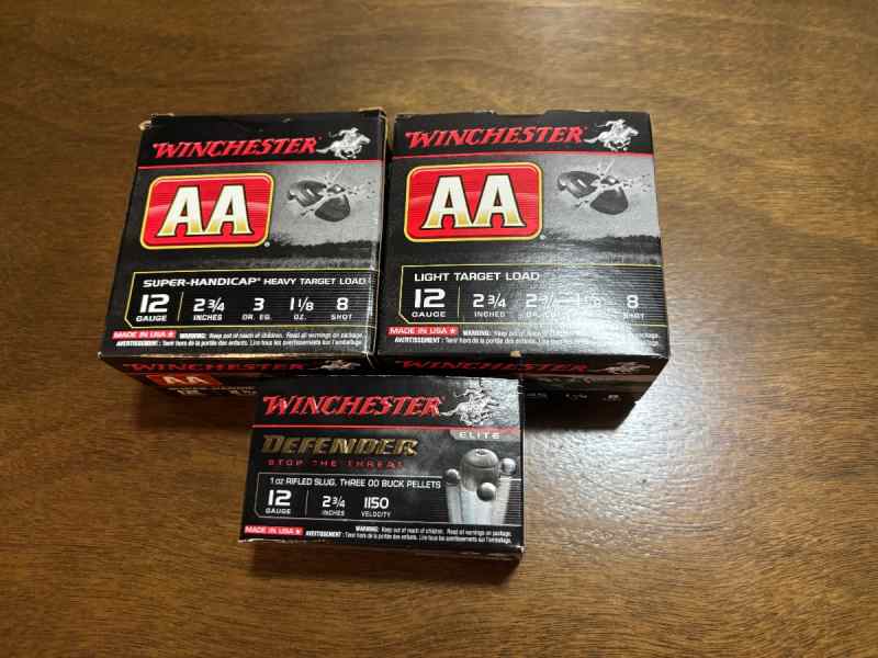 3 Boxes Winchester 12 Gauge Shells