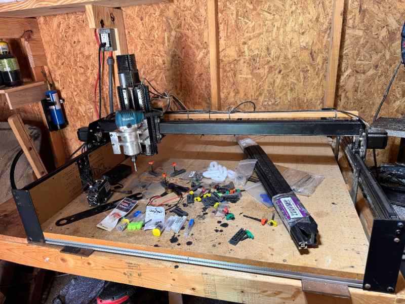 X-Carve cnc machine with upgrades and laser