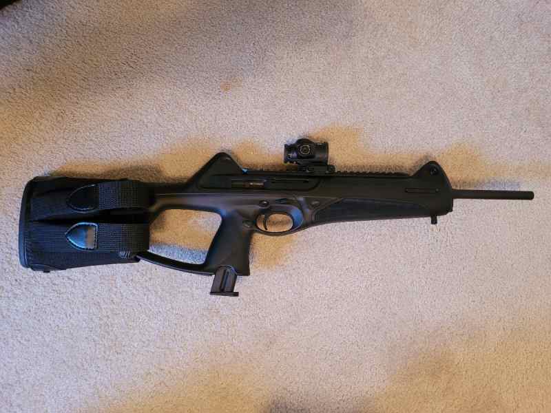 Beretta CX4 in 9mm with 3 mags, sight and light