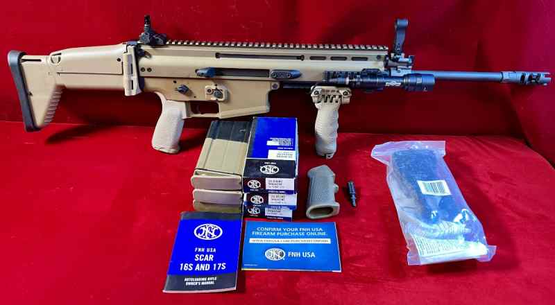 FN SCAR 17S 7,62 RIFLE, TOP OF THE LINE FULLY 