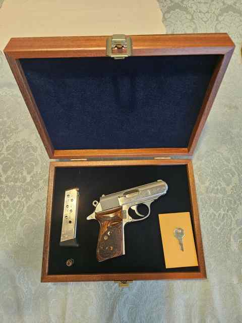 WALTHER PPK ENGRAVED STAINLESS 