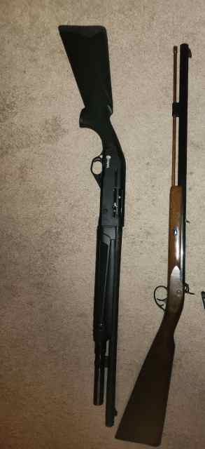 50, cal cva plainsman , 12gage semiautomatic