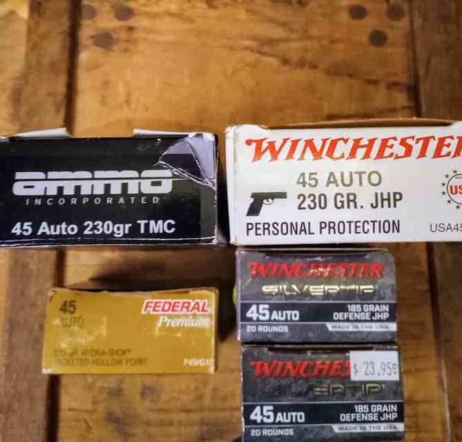 45 ACP factory ammo 160 rds